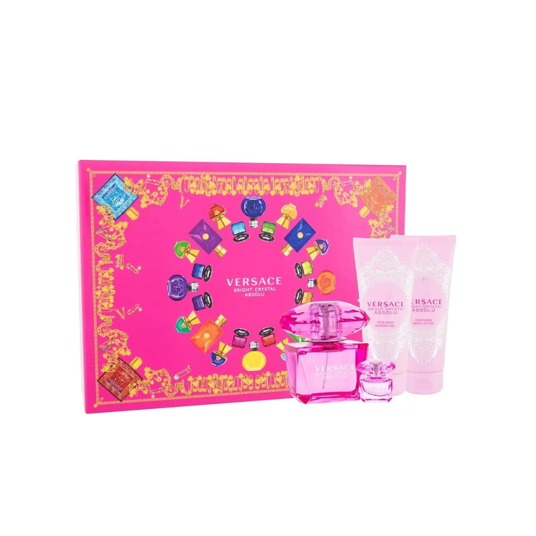 Versace Bright Crystal Absolu For Women Eau De Parfum 4pcs set