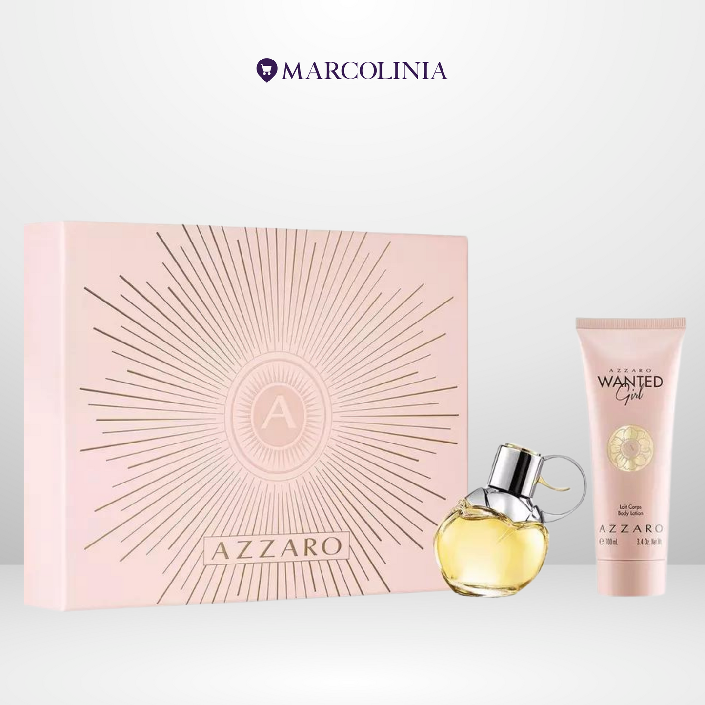 Azarro Wanted Girl Travel Set Eau De Parfum 80ml + Body Lotion 100ml