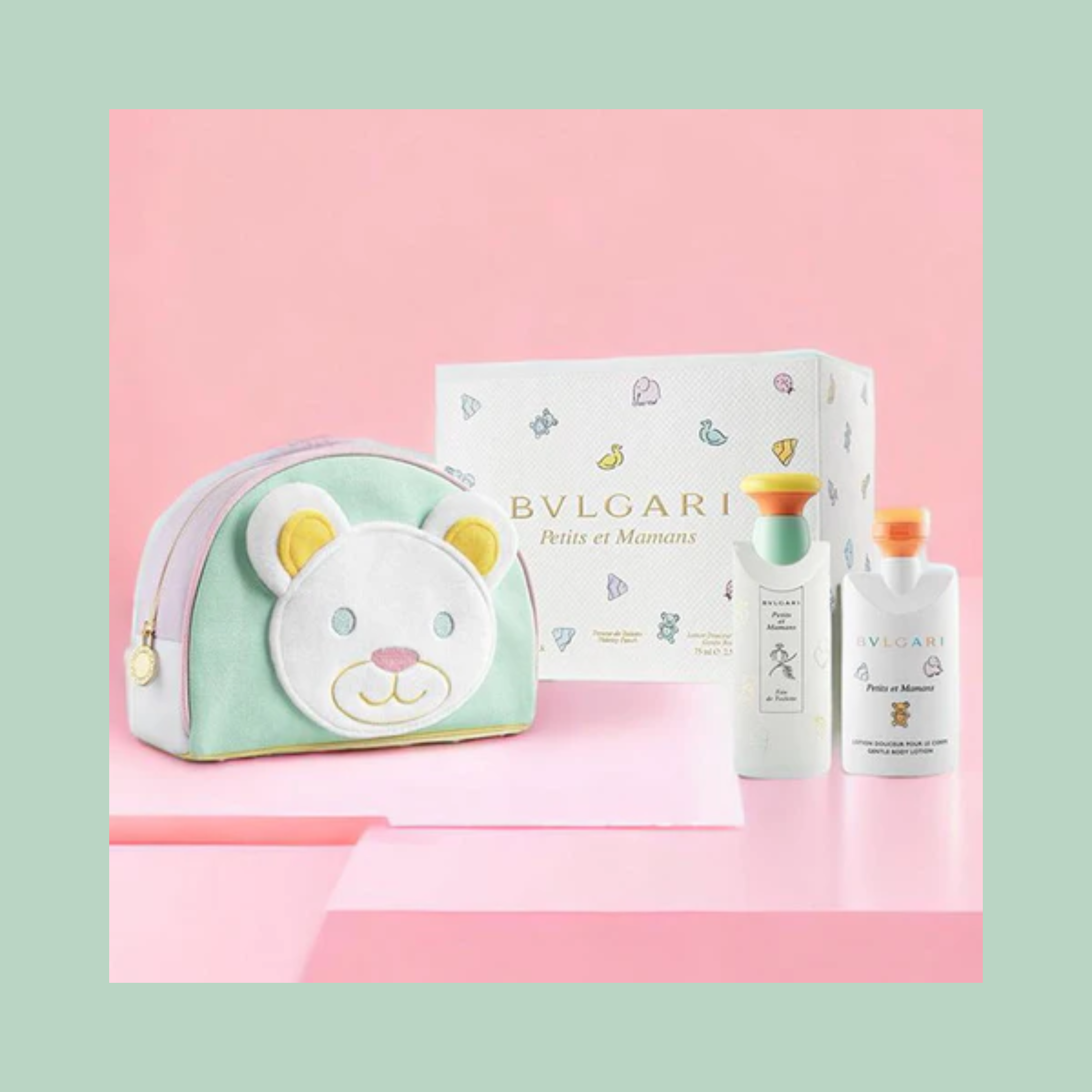 Bvlgari Petits Et Mamans For Women Eau De Toilette 100ml + 75ml Body Lotion + Pouch