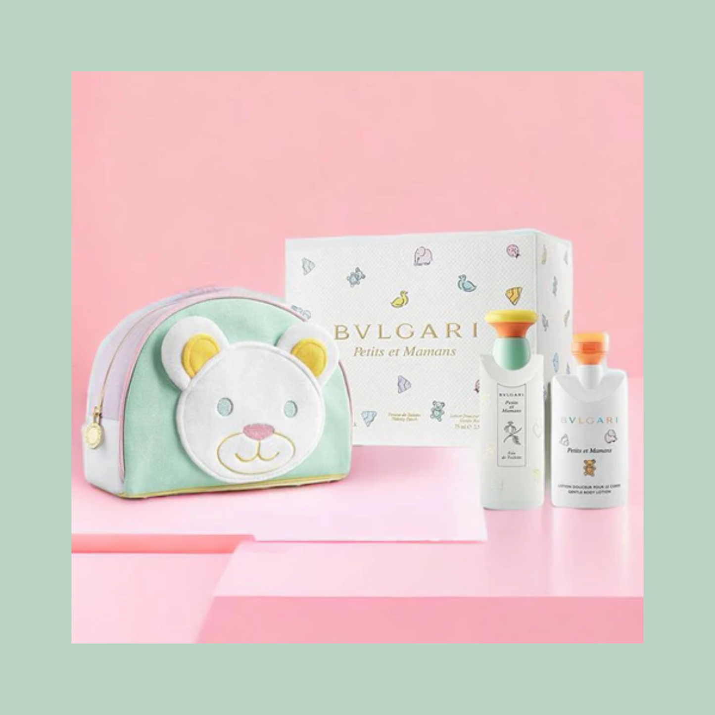 Bvlgari Petits Et Mamans For Women Eau De Toilette 100ml + 75ml Body Lotion + Pouch