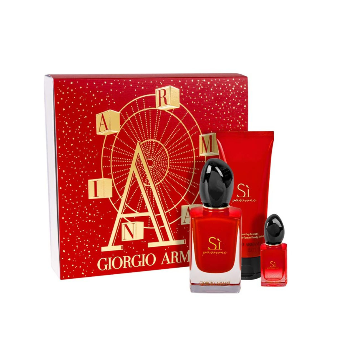 Giorgio Armani Si Passione Gift Set For Women Eau de Parfum 50ml+7ml+75ml