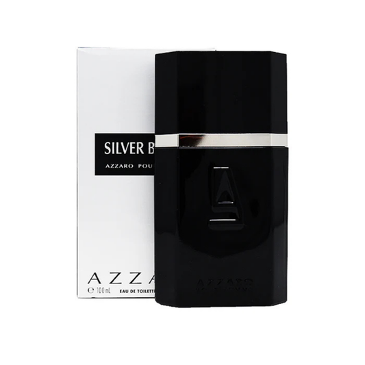 Azzaro Silver Black Pour Homme For Men Eau de Toilette 100ml