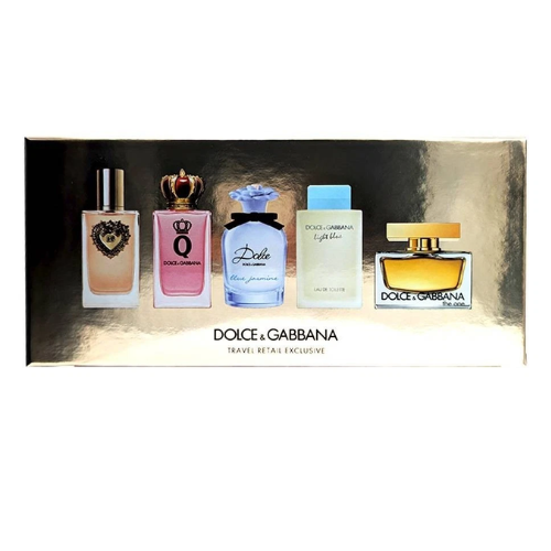 Dolce &amp; Gabbana Women’s Mini Set 4 x 5ml – Devotion, Q &amp; Blue Jasmine