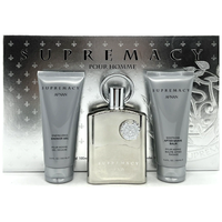Afnan Supremacy Silver Pour Homme Gift Set (EDP 100ml + SG 150ml + ASB 150ml)