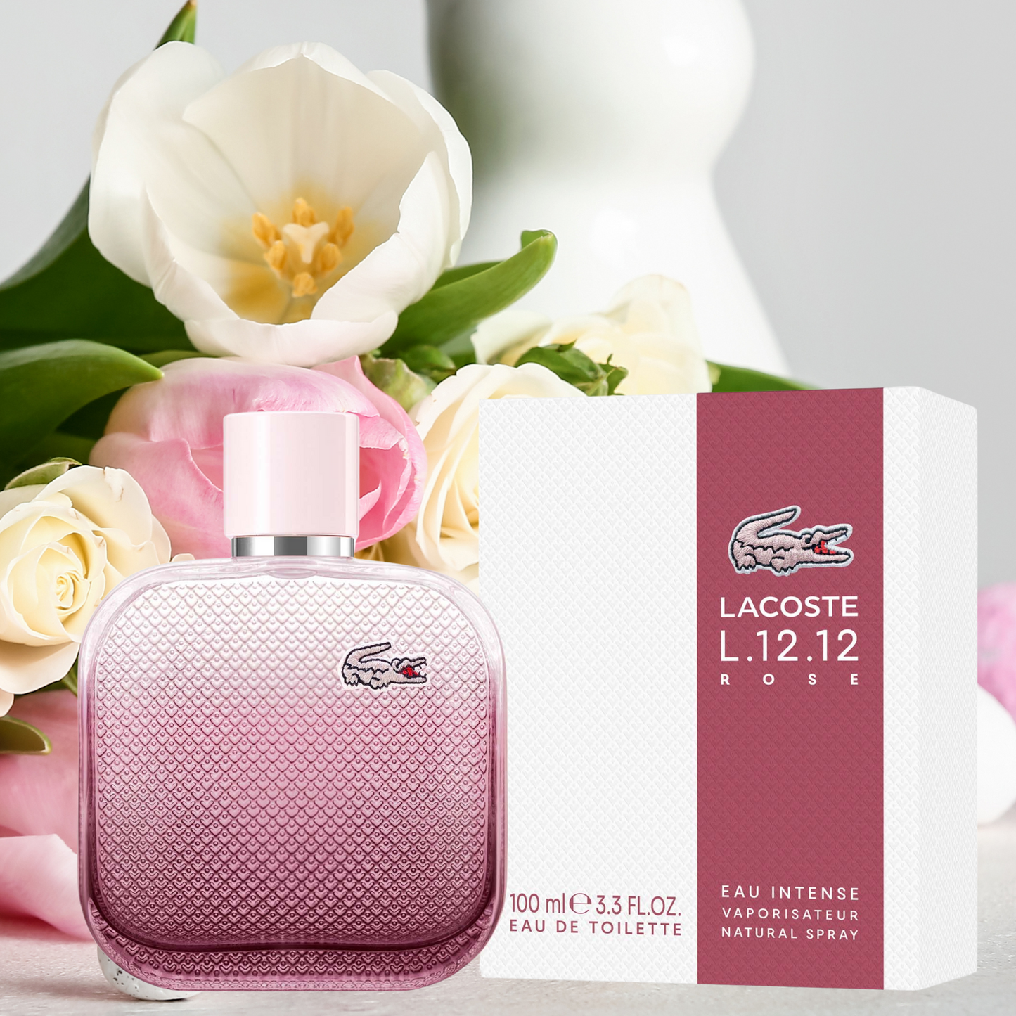 Lacoste L.12.12 Rose Eau Intense For Women Eau De Toilette 100ml