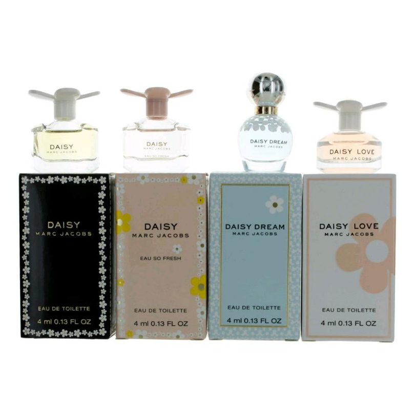 Marc Jacobs Daisy Miniature Gift Set: 3 x 4ml Eau de Toilette Sprays & 5ml Eau de Parfum Spray