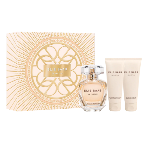 Elie Saab Le Parfum Eau de Parfum Spray 50ml & Body Lotion 75ml & Shower Gel 75ml Set