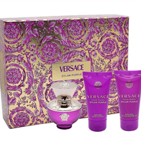 Versace Dylan Purple Eau de Parfum Spray 50ml, Shower Gel 50ml & Body Lotion 50ml Gift Set