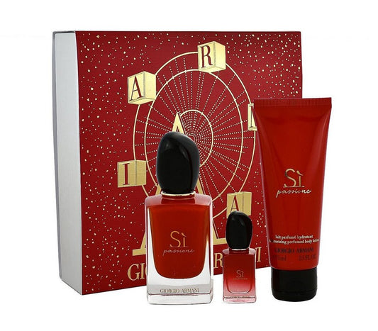 Giorgio Armani Si Passione Gift Set For Women Eau de Parfum 50ml+7ml+75ml